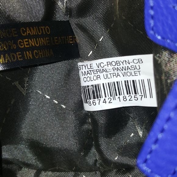 Vince Camuto blue leather crossbody bag - Picture 7 of 8